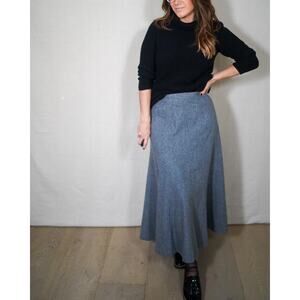 Vintage Ghooki Wool A-Line Midi Skirt